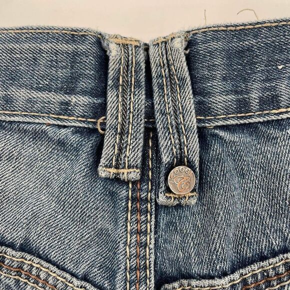 Coogi Australia Men's Distressed Relaxed Straight Jeans Blue Denim Size W34 L32 - Picture 12 of 13